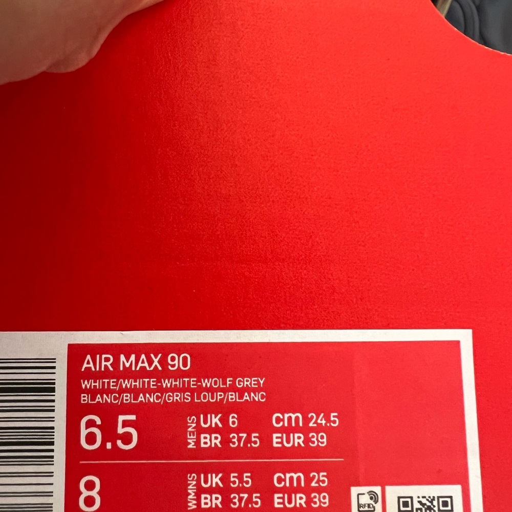 ✔️NIB✔️ NIKE Air Max 90 Recraft Triple White - Picture 11 of 11